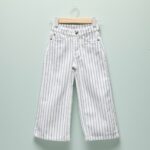 Imagen de Pantalón Casual Algodón Rayas Wide Leg Niña con 50% de descuento oferta online | SuperCupon