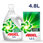 Imagen de Pack Detergente Líquido Ariel Doble Poder: 3.7L+ 1.2L con 20% de descuento oferta online | SuperCupon