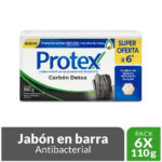 Imagen de Sixpack Jabón en Barra Protex Carbón Detox 110g con 18% de descuento oferta online | SuperCupon