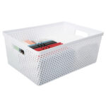 Imagen de Caja Krea Calada Tejido con Tapa 10L Bicolor con 50% de descuento oferta online | SuperCupon