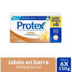 Imagen de Jabón Antibacterial Avena Barra 110 g Pack 6 unid con 18% de descuento oferta online | SuperCupon