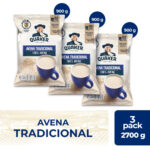 Imagen de Tripack Avena Quaker Tradicional 900g con 15% de descuento oferta online | SuperCupon
