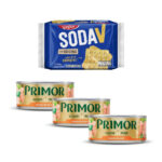 Imagen de Tripack Trozos de Atún en Aceite Primor 140g + Sixpack Galletas Soda V Original 35g con 21% de descuento oferta online | SuperCupon