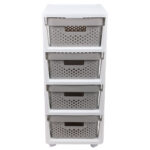 Imagen de Carro Organizadora Krea Plástico 30x36x66 Cajones Gris con 50% de descuento oferta online | SuperCupon