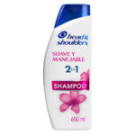 Imagen de Shampoo Head & Shoulders 2 en 1 Suave y Manejable 650ml con 15% de descuento oferta online | SuperCupon