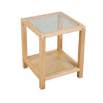Imagen de Mesa Lateral Darlo M+Design 40x40x48cm Vino|Natural con 57% de descuento oferta online | SuperCupon