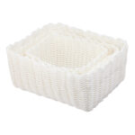 Imagen de Set 3 Canastos Krea Apilable Blanco con 50% de descuento oferta online | SuperCupon