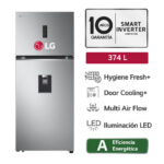 Imagen de Refrigeradora Top Freezer LG GT37SGP 374L Door Cooling Plateado con 39% de descuento oferta online | SuperCupon