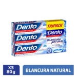 Imagen de Tripack Pasta de Dientes Dento Blancura Natural 80g con 19% de descuento oferta online | SuperCupon