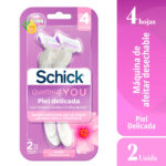 Imagen de Twopack Máquina de Afeitar Desechable Schick Quattro 4 Piel Delicada con 16% de descuento oferta online | SuperCupon