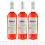 Imagen de Tripack Vino Rosé Malbec Portillo Botella 750ml con 43% de descuento oferta online | SuperCupon