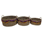 Imagen de Set 3 Canastos Krea Fibra Natural México con 50% de descuento oferta online | SuperCupon