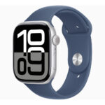 Imagen de Apple Watch Series 10 Aluminio (GPS) 46 mm ML - Plata Sport Band Azul con 63% de descuento oferta online | SuperCupon
