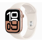 Imagen de Apple Watch Series 10 Aluminio (GPS) 46 mm ML - Oro Rosa Sport Band Star Light con 63% de descuento oferta online | SuperCupon