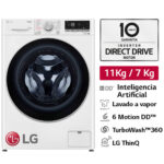 Imagen de Lavaseca LG Carga Frontal 11Kg/7Kg WD11WVC3S6 Blanco con 34% de descuento oferta online | SuperCupon