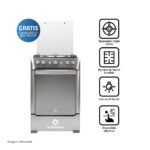 Imagen de Cocina Indurama Granada Zafiro 4 quemadores Croma con 34% de descuento oferta online | SuperCupon