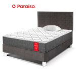 Imagen de Juego de Dormitorio Paraíso Su Majestad 1.5 Plazas Acero + 1 almohada + protector con 50% de descuento oferta online | SuperCupon