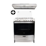 Imagen de COMBO FDV: Cocina de pie a gas 30" Expert 76 5 hornillas Acero Inoxidable + Campana Empotrable Class 90 Acero Inoxidable Gris con 33% de descuento oferta online | SuperCupon