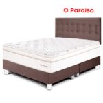Imagen de Juego de Dormitorio Paraíso Royal Dynasty King Chocolate + 2 almohadas viscoelásticas + protector con 57% de descuento oferta online | SuperCupon