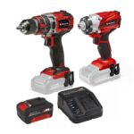Imagen de Taladro Inalámbrico Einhell 18/50 + Atornillador de Impacto Inalámbrico 18/1 + bateria + Cargador 4ah con 56% de descuento oferta online | SuperCupon