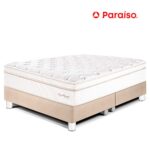 Imagen de Cama Paraíso Royal Dynasty Queen Champagne + 2 almohadas viscoelásticas + protector con 51% de descuento oferta online | SuperCupon