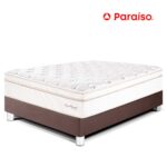 Imagen de Cama Paraíso Royal Dynasty 2 Plazas Chocolate + 2 almohadas viscoelásticas + protector con 51% de descuento oferta online | SuperCupon