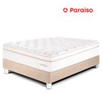 Imagen de Cama Paraíso Royal Dynasty 2 Plazas Champagne + 2 almohadas viscoelásticas + protector con 51% de descuento oferta online | SuperCupon