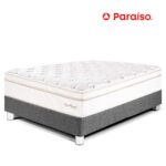 Imagen de Cama Paraíso Royal Dynasty 2 Plazas Acero + 2 almohadas viscoelásticas + protector con 51% de descuento oferta online | SuperCupon