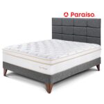 Imagen de Dormitorio Europeo Royal Dynasty 2 Plazas y Cabecera Blocks Gris con 50% de descuento oferta online | SuperCupon