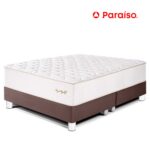 Imagen de Cama Paraíso Royal Elizabeth Queen Chocolate + 2 almohadas viscoelásticas + protector con 50% de descuento oferta online | SuperCupon