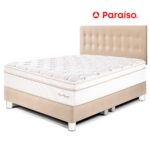 Imagen de Juego de Dormitorio Paraíso Royal Dynasty King Champagne + 2 almohadas viscoelásticas + protector con 57% de descuento oferta online | SuperCupon