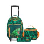 Imagen de Pack Mochila Con Ruedas + Lonchera + Cartuchera Xtrem Run Verde con 52% de descuento oferta online | SuperCupon