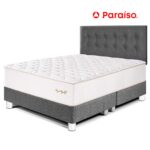 Imagen de Juego de Dormitorio Paraíso Royal Elizabeth Queen Acero + 2 almohadas viscoelásticas + protector con 56% de descuento oferta online | SuperCupon