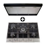 Imagen de COMBO FDV: Cocina Encimera Empotrable Deluxe Chef 75 + Campana Extractora Class Acero Inoxidable 90cm Negro con 40% de descuento oferta online | SuperCupon