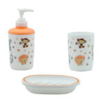 Imagen de Set accesorios de baño 3 piezas Orange Baby Zoo con 97% de descuento oferta online | SuperCupon
