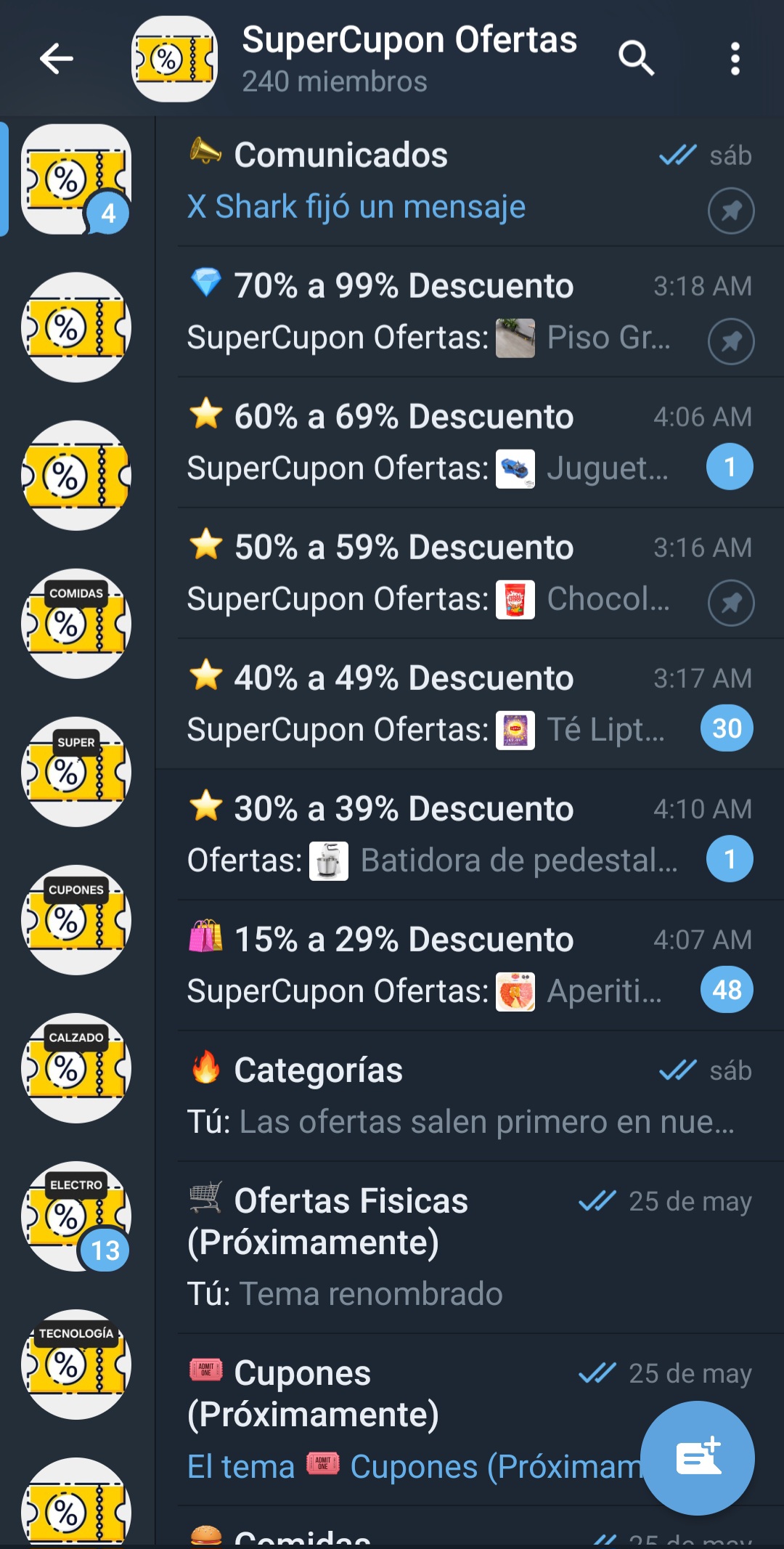 Grupo de Alertas de Ofertas 24/7