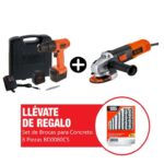 Imagen de Taladro Atornillador + Esmeril Angular + Lijadora Orbital B&D con 51% de descuento oferta online | SuperCupon