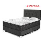 Imagen de Dormitorio Paraíso Pocket Star Queen Charcoal + Colchón + 2 Almohadas + Protector con 58% de descuento oferta online | SuperCupon