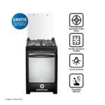 Imagen de COCINA 24 4H ENC ELEC TRIPLE LLAMA NEGRA con 32% de descuento oferta online | SuperCupon