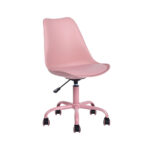 Imagen de Silla de Oficina Giratoria Rialto Metal/Cuero PU Rosa Orange | Resistencia 110kg con 53% de descuento oferta online | SuperCupon