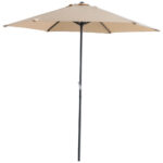 Imagen de Sombrilla Terraza Central VIVA HOME Aluminio Taupe 250cm con 50% de descuento oferta online | SuperCupon