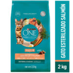 Imagen de Alimento para Gato PURINA One Esterilizado Sabor Salmón en Bolsa de 2 kg con 18% de descuento oferta online | SuperCupon