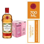Imagen de Pack Gin TANQUERAY Sevilla 700ml + Agua Saborizada MR PERKINS Soda Pink 4 Pack Lata 180ml con 16% de descuento oferta online | SuperCupon