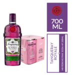 Imagen de Pack Gin TANQUERAY Royale 700ml + Agua Saborizada MR PERKINS Soda Pink 4 Pack Lata 180ml con 16% de descuento oferta online | SuperCupon