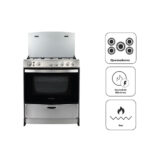 Imagen de Cocina a Gas BLACKLINE 5 Quemadores 30A5G001P Stainless steel con 43% de descuento oferta online | SuperCupon