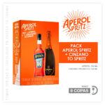 Imagen de Pack Licor APEROL Botella 750ml + Espumante CINZANO To-Spritz Botella 750ml con 20% de descuento oferta online | SuperCupon