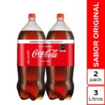 Imagen de Gaseosa COCA COLA Sabor Original Botella 3L Two Pack con 15% de descuento oferta online | SuperCupon