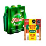 Imagen de Pack Cerveza PILSEN Callao Botella 305ml Paquete 6un + Pack Hot Dog S. SUIZA Paquete 600g con 22% de descuento oferta online | SuperCupon