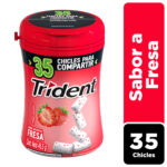 Imagen de Chicle TRIDENT Botella Sin Azúcar sabor Fresa Envase 35un con 15% de descuento oferta online | SuperCupon