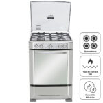 Imagen de Cocina a Gas MABE 4 Quemadores CMP6030FX0 Inox con 33% de descuento oferta online | SuperCupon
